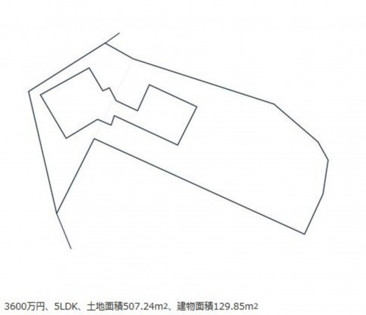 額田郡幸田町、中古一戸建ての間取り画像です