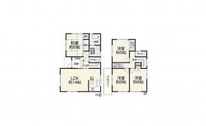 岡崎市中島町、中古一戸建ての間取り画像です