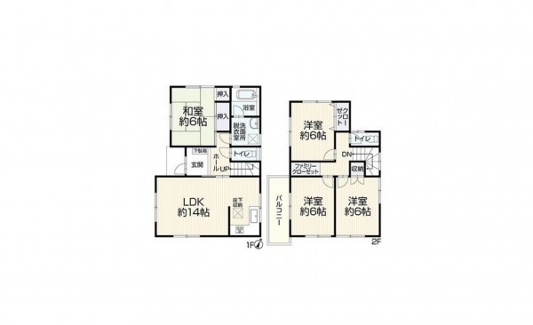 岡崎市中島町、中古一戸建ての間取り画像です