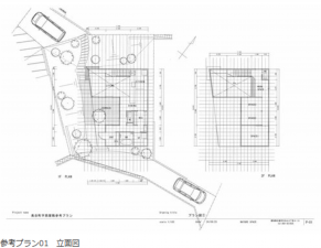 岡崎市美合町、土地の建築プラン例画像です