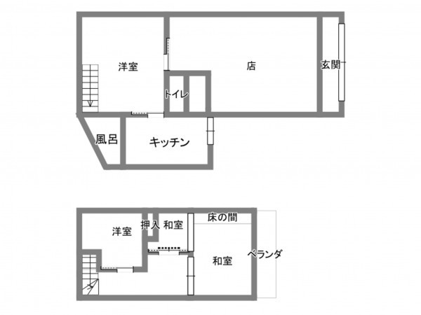 岡崎市戸崎町、中古一戸建ての間取り画像です