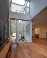 岡崎市庄司田、新築一戸建ての居間画像です