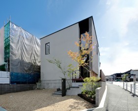 岡崎市庄司田、新築一戸建ての外観画像です