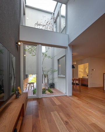 岡崎市庄司田、新築一戸建ての居間画像です