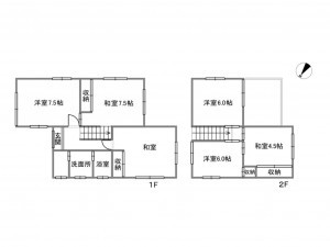 岡崎市六名新町、中古一戸建ての画像です