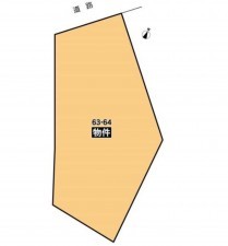 額田郡幸田町大字深溝、土地の間取り画像です
