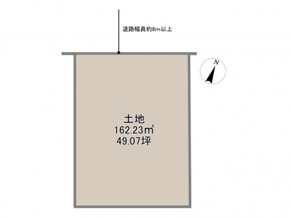 岡崎市中島町、土地の間取り画像です