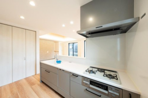 岡崎市羽根町、新築一戸建てのキッチン画像です