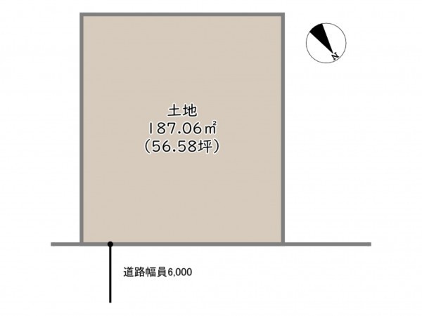 岡崎市藤川荒古、土地の間取り画像です