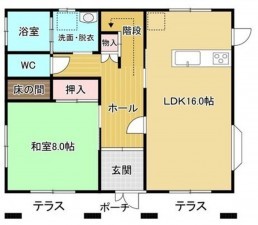 岡崎市中島西町、中古一戸建ての間取り画像です