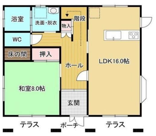 岡崎市中島西町、中古一戸建ての間取り画像です