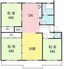 岡崎市本宿町、中古マンションの間取り画像です