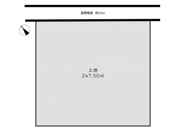 額田郡幸田町大字芦谷、土地の間取り画像です