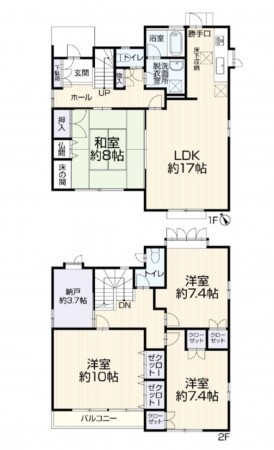 額田郡幸田町大字菱池、中古一戸建ての間取り画像です
