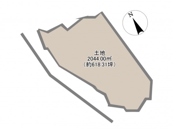 岡崎市藤川町、土地の間取り画像です