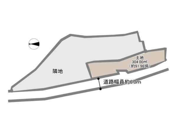 岡崎市藤川町、土地の間取り画像です