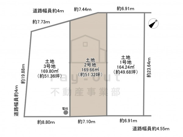 額田郡幸田町大字深溝、土地の間取り画像です