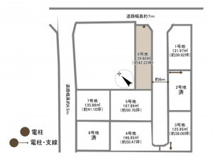 岡崎市中島町、土地の間取り画像です