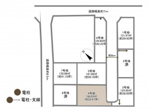 岡崎市中島町、土地の間取り画像です