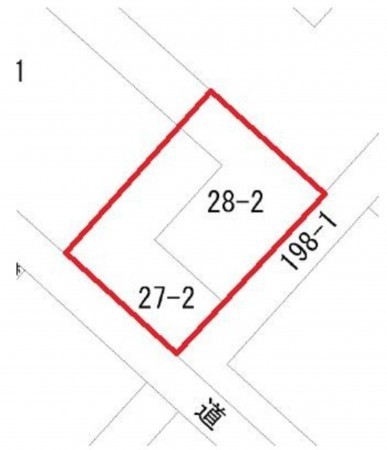 岡崎市筒針町、土地の画像です