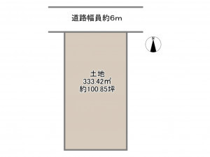 岡崎市竜美南、土地の間取り画像です