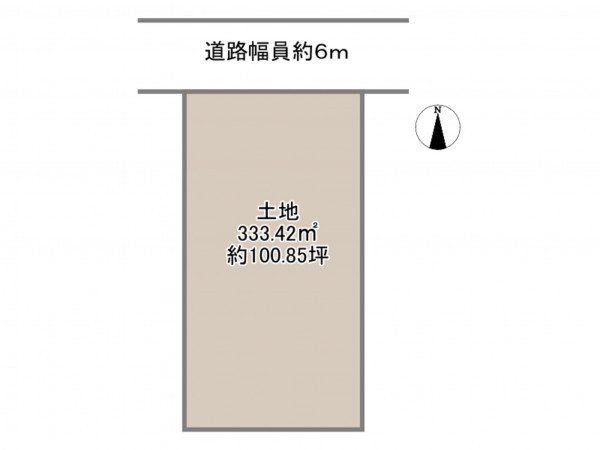 岡崎市竜美南、土地の間取り画像です
