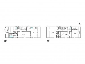 岡崎市六名、中古一戸建ての間取り画像です