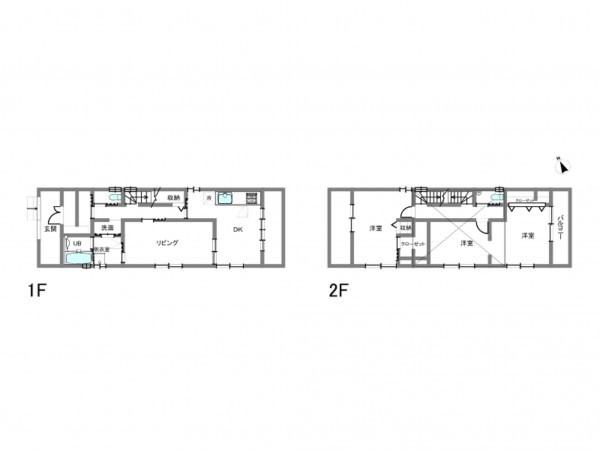 岡崎市六名、中古一戸建ての間取り画像です