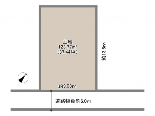 岡崎市中島東町、土地の間取り画像です