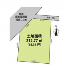 額田郡幸田町大字野場、土地の間取り画像です