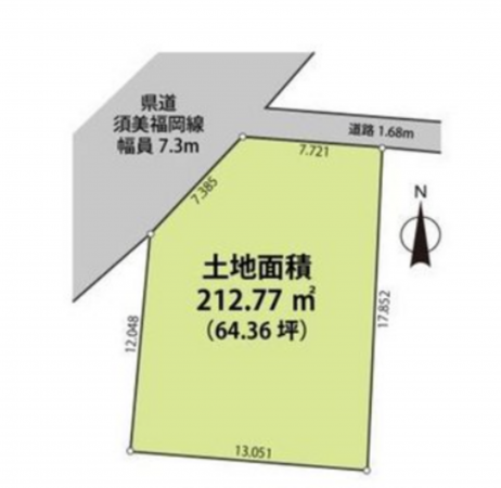 額田郡幸田町大字野場、土地の間取り画像です