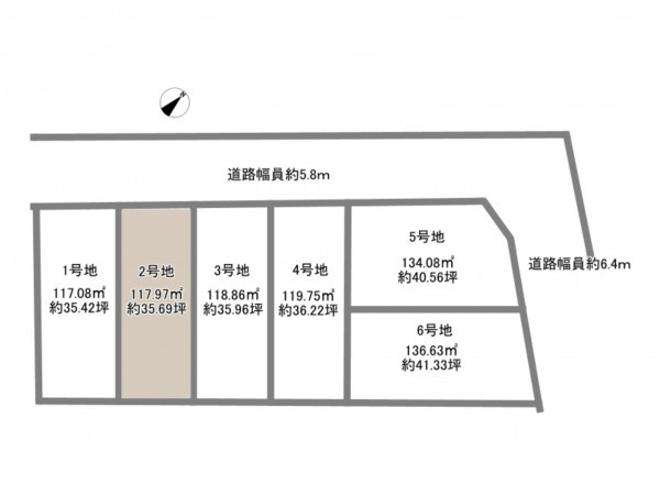 岡崎市美合町、土地の間取り画像です