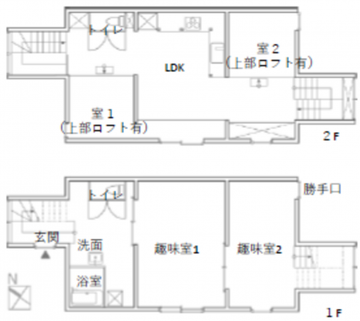 岡崎市中町、中古一戸建ての間取り画像です