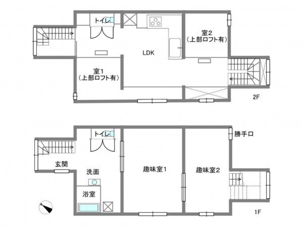 岡崎市中町、中古一戸建ての間取り画像です