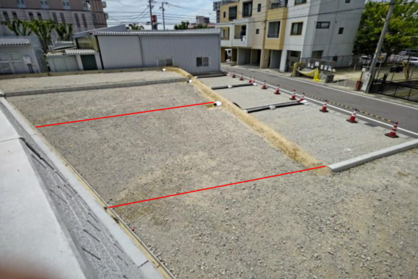 岡崎市明大寺町、土地の画像です