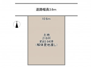 岡崎市康生町、土地の間取り画像です