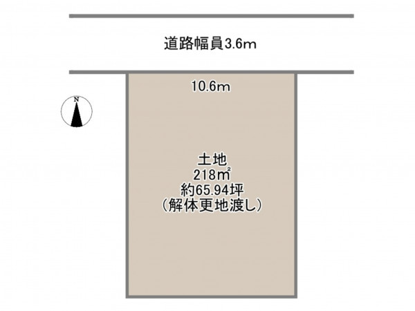 岡崎市康生町、土地の間取り画像です