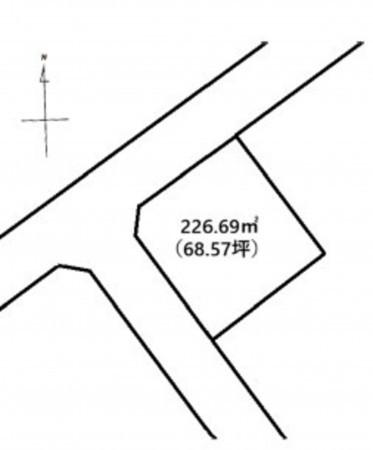 岡崎市中島中町、土地の間取り画像です