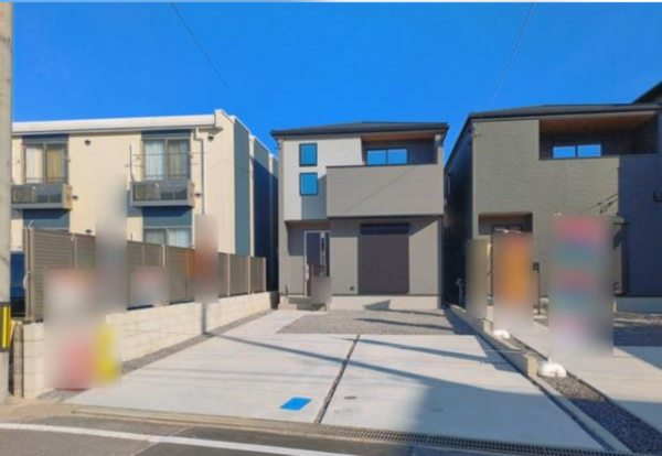 岡崎市上地、新築一戸建ての外観画像です