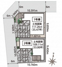 岡崎市竜美北、新築一戸建ての画像です
