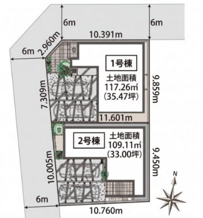 岡崎市竜美北、新築一戸建ての画像です