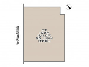 岡崎市土井町、土地の間取り画像です