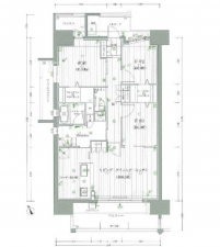 岡崎市欠町、中古マンションの間取り画像です