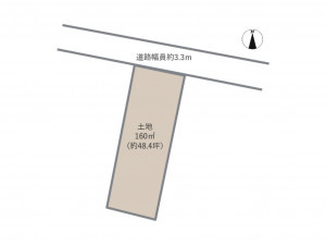 岡崎市井内町、土地の間取り画像です