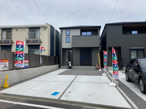 岡崎市上地、新築一戸建ての外観画像です
