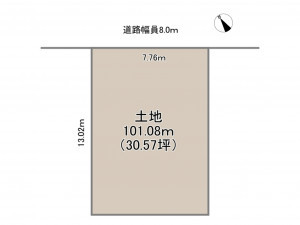 岡崎市六名、土地の間取り画像です