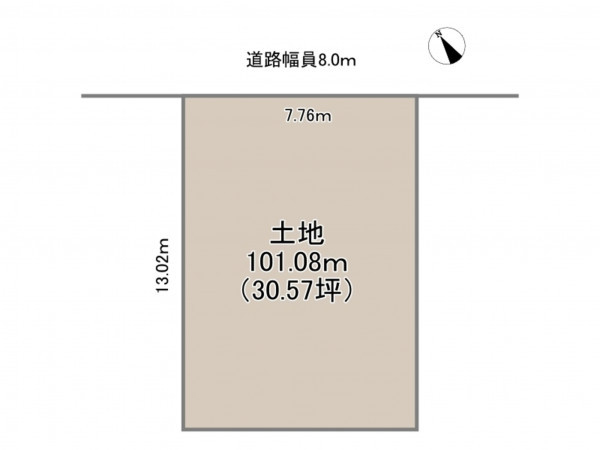 岡崎市六名、土地の間取り画像です