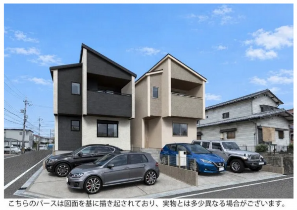 岡崎市上地、新築一戸建ての画像です