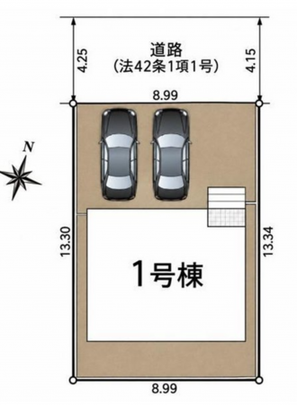 岡崎市上地町、新築一戸建ての画像です