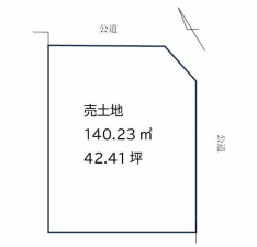 岡崎市福岡町、土地の間取り画像です